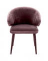 Cardinale dining chair velvet roche taupe