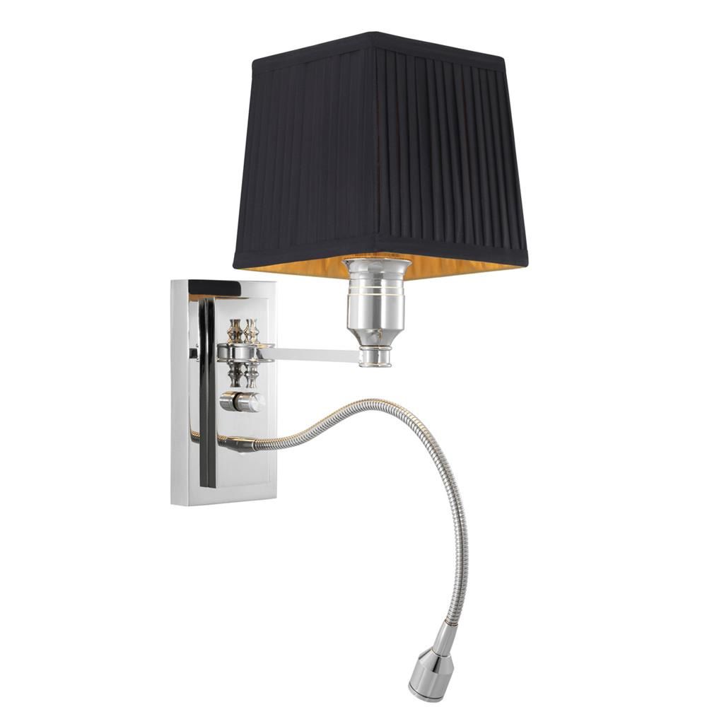 Ellington Wall Lamp Nickel/Black