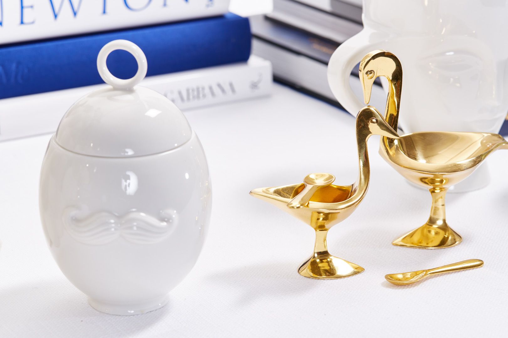 Muse Sugar Bowl - Glazed Porcelain