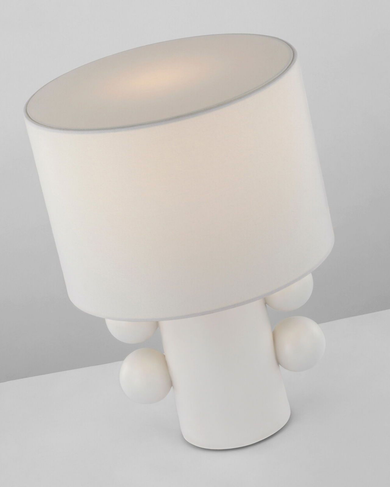 Tiglia Low Table Lamp White