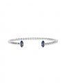 Petite Navette Bracelet Denim Blue Rhodium