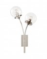 Prescott Right Sconce Polished Nickel/Clear Glass