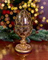 Valentina Fabergé Egg Christmas Decoration Gold