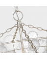 Talia 46" Chandelier Burnished Silver Leaf