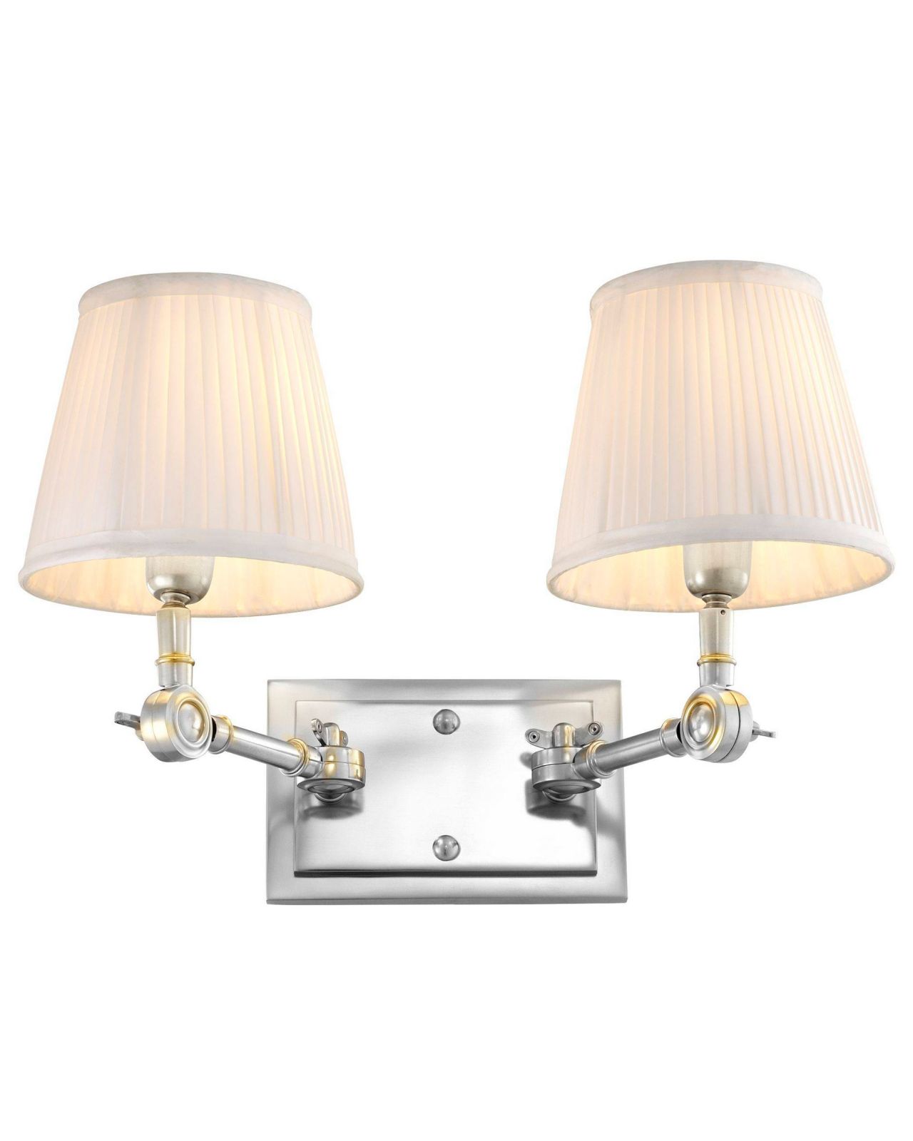 Wentworth Wall Lamp, double, nickel