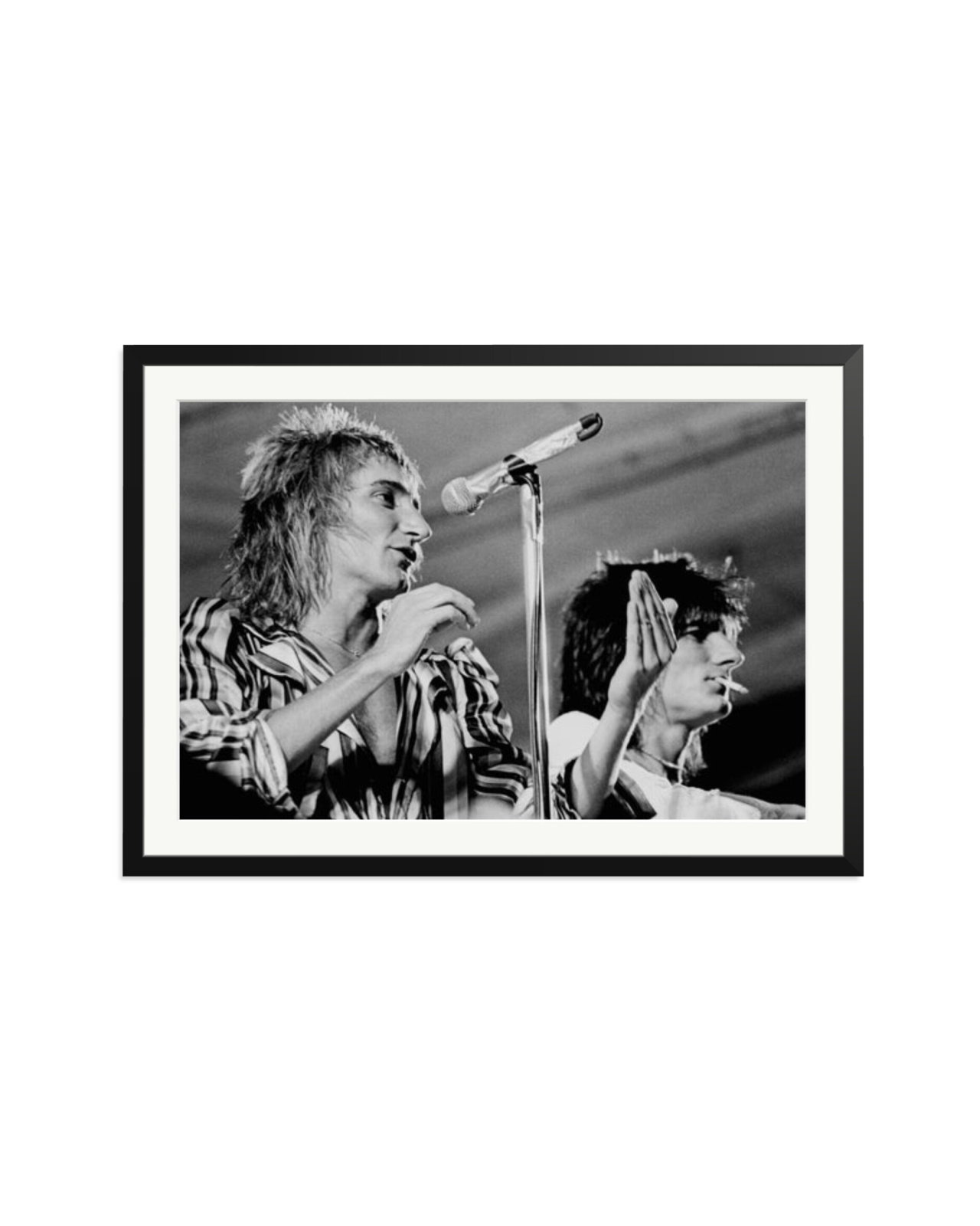 Rod Stewart & Ron Wood 1975 Black / XXL