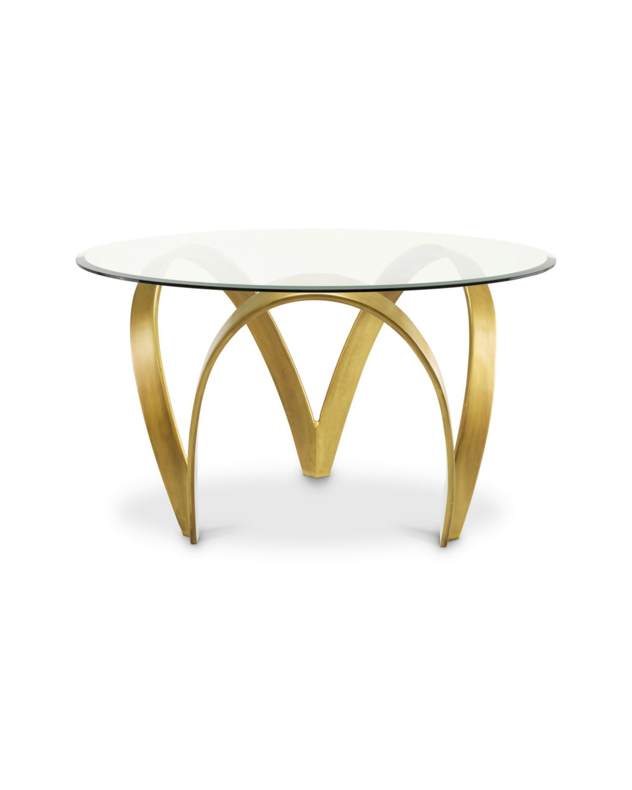 Soquel Dining Table Vintage Brass