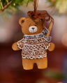 Oldbury peperkoek teddybeer kerstdecoratie