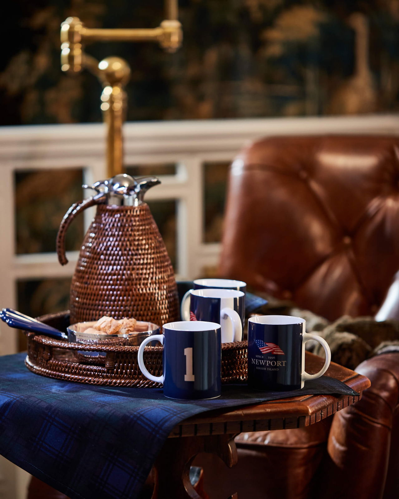 Newport Polo muggar blå 4-pack