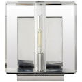 Ambar Wall Light Crystal and Polished Nickel Small