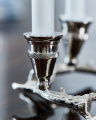 Antler Candle Holder Silver