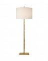 Lyric Branch Floor Lamp Soft Brass/Linen