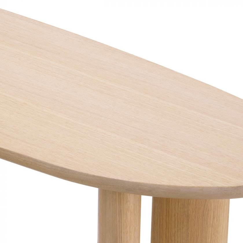 Lindner console table natural oak veneer
