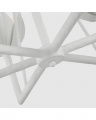Alberto Small Low Ceiling Chandelier Plaster White