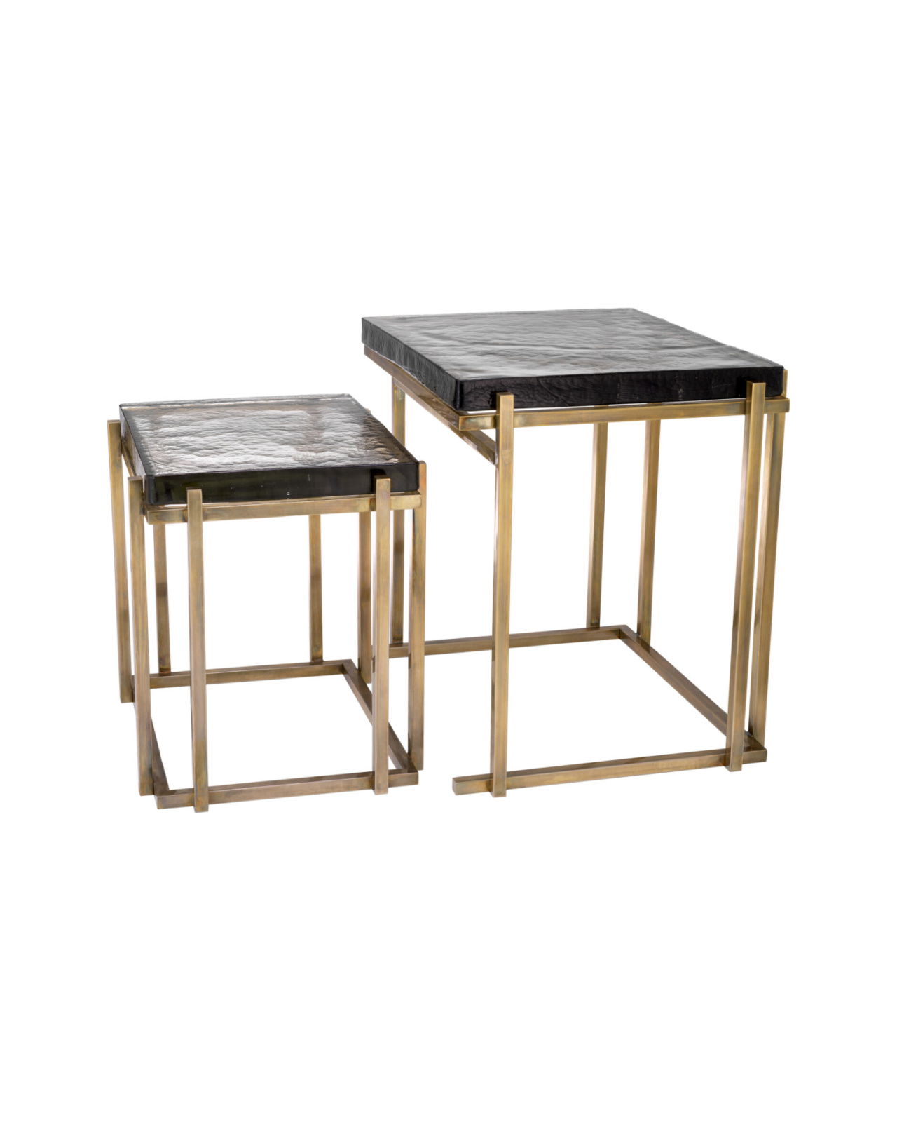 Niemeyer Side Table Vintage Brass Set of 2