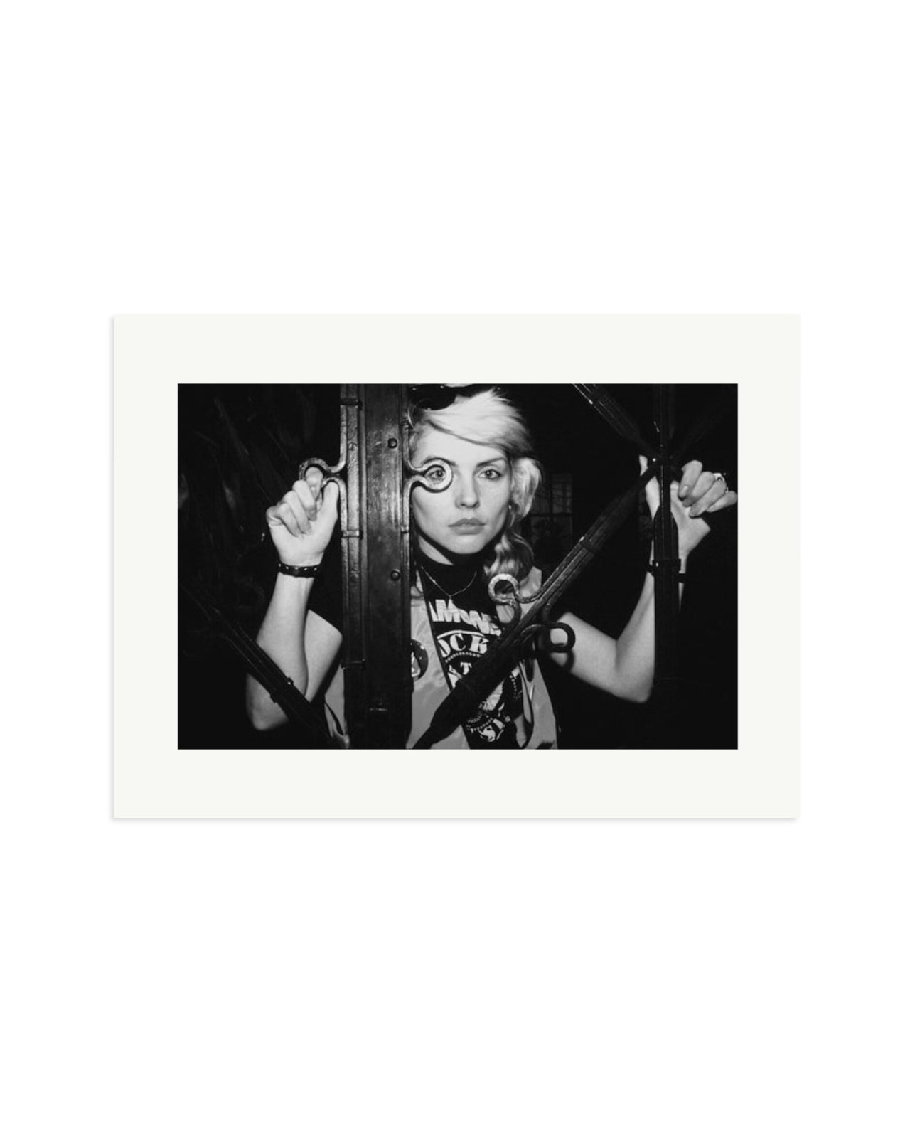 Debbie Harry of Blondie Black & White Print Only / XL
