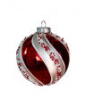 Selena Weihnachtskugel Rot/Silber