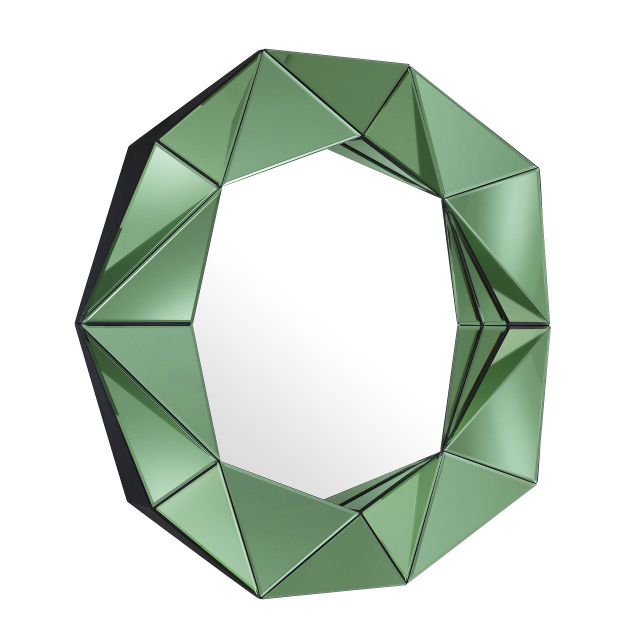 Del Ray spegel tredimensionell grön OUTLET