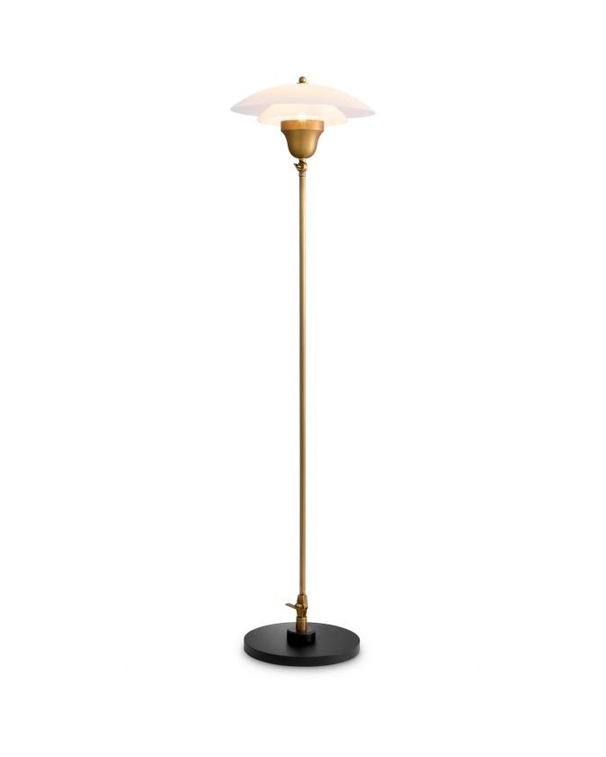 Novento floor lamp antique brass