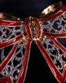 Clement Bow Brooch Red
