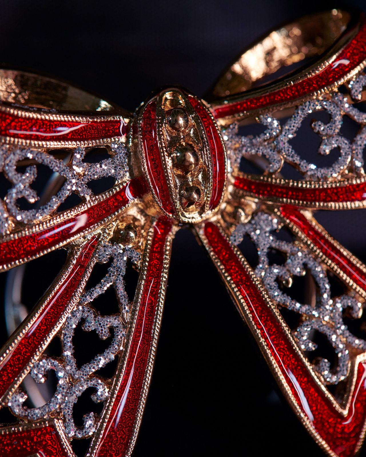 Clement rosett brosch röd