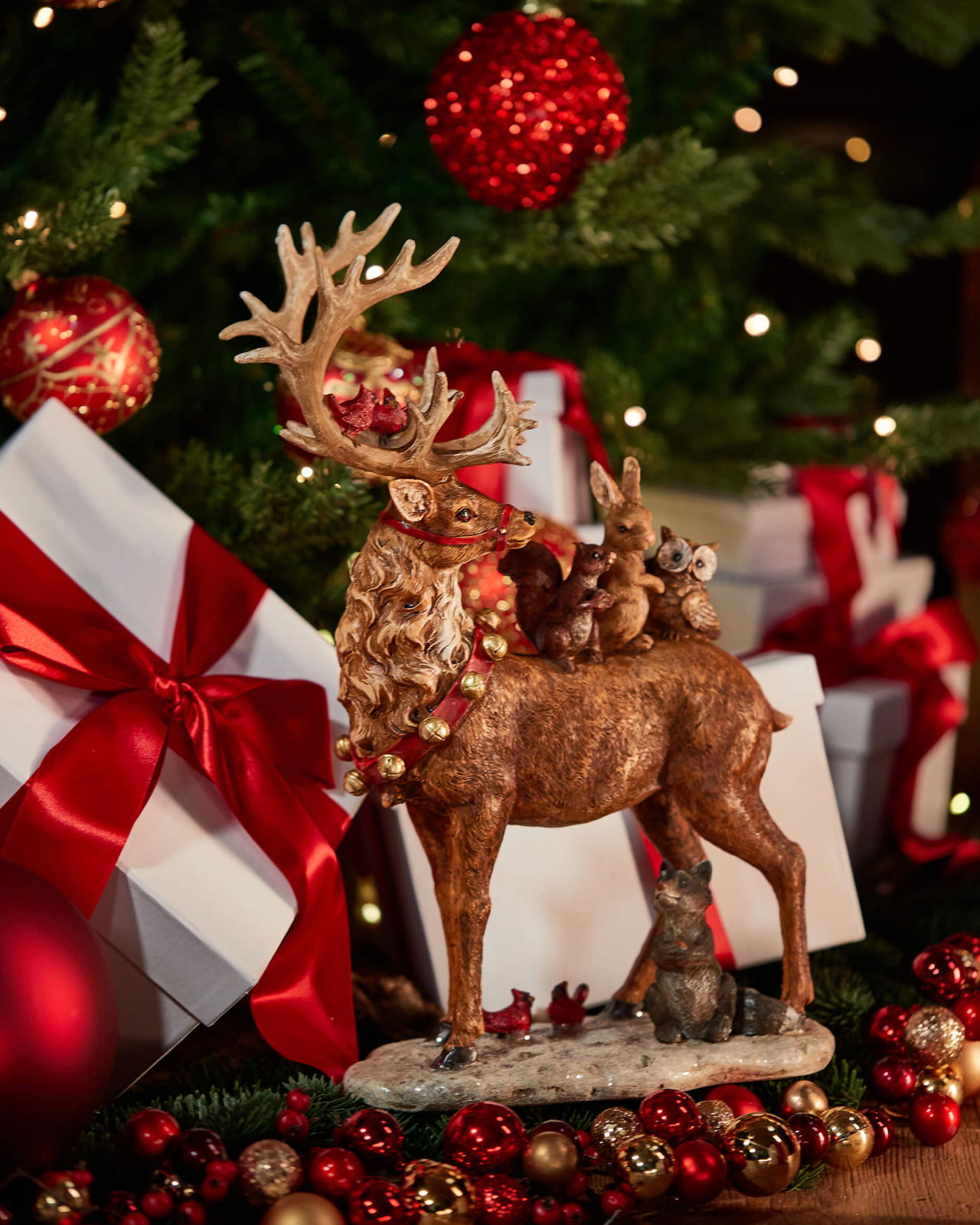 Skogsdjur juldekoration