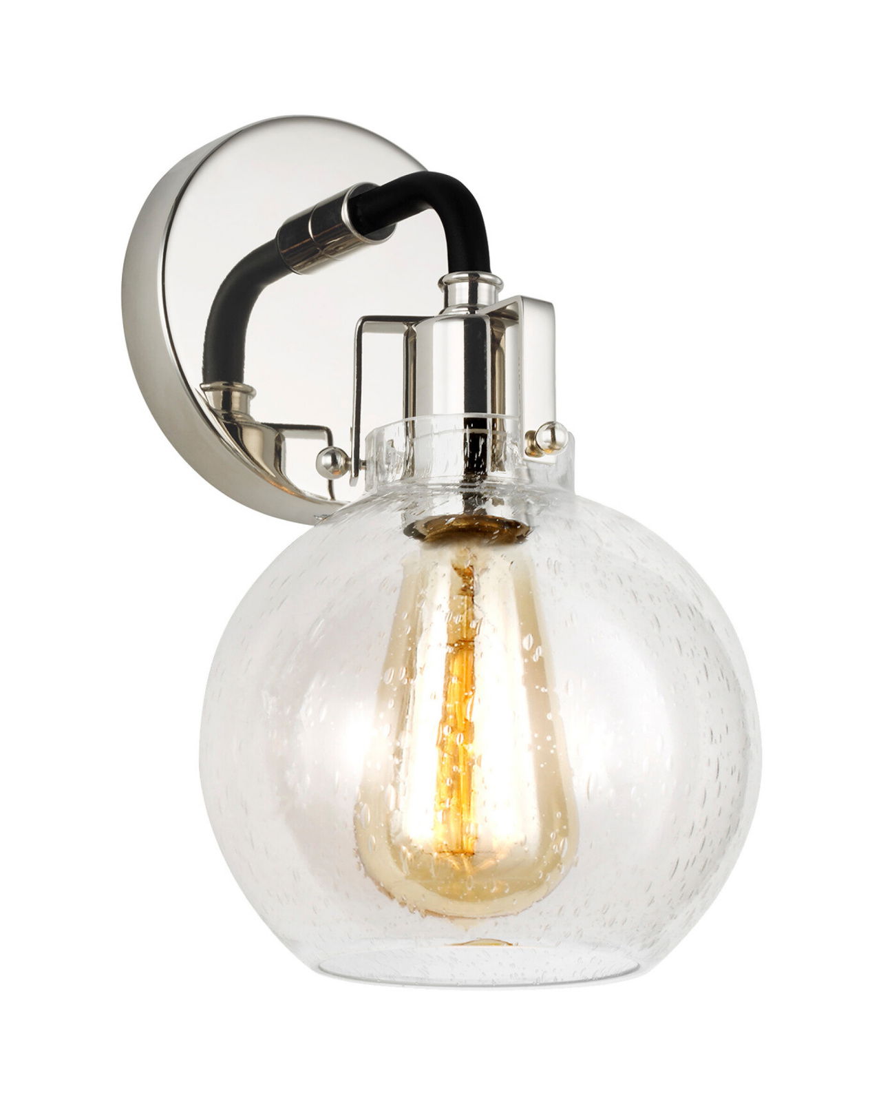 Clara Single Sconce Nickel