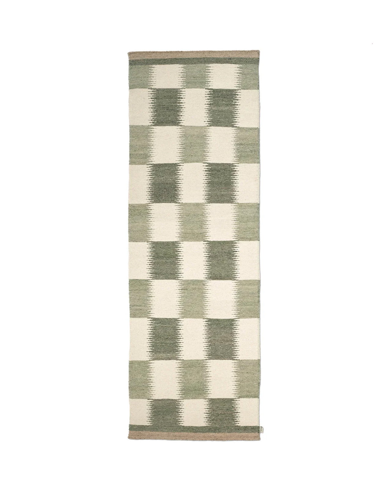 Tagel runner rug, green
