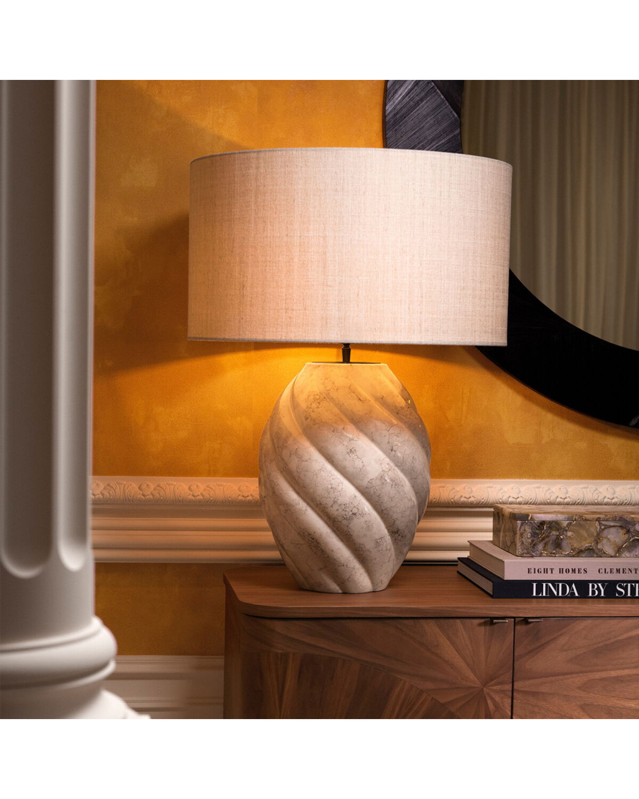 Jarrow tafellamp grijs