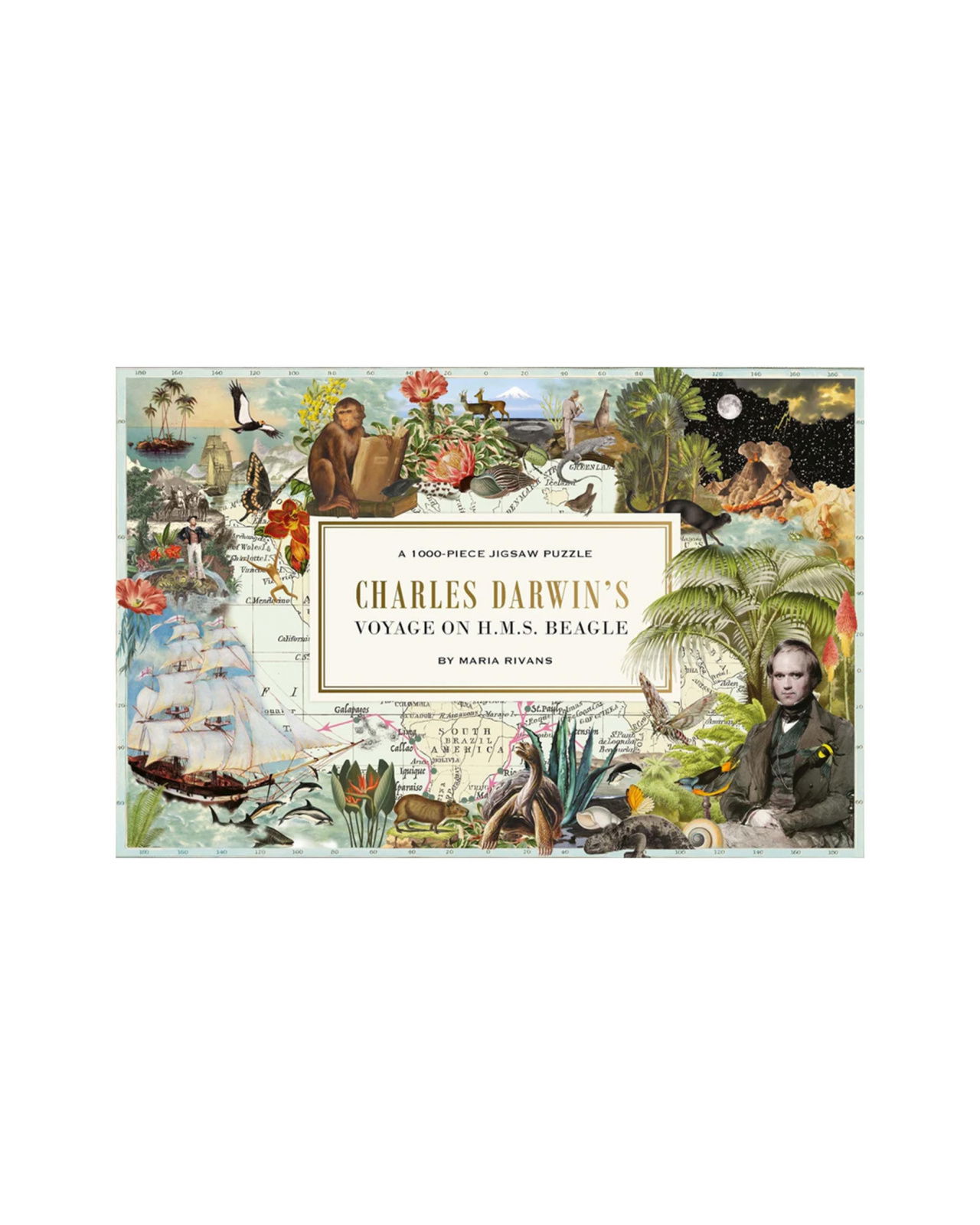 Charles Darwins rejse med H.M.S. Beagle puslespil