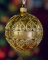 Lux Lorenza gouden kerstbal