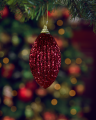Chloé Burgundy Christmas bauble