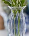 Lene vase i klart glas