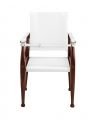 Bridle chair leather white