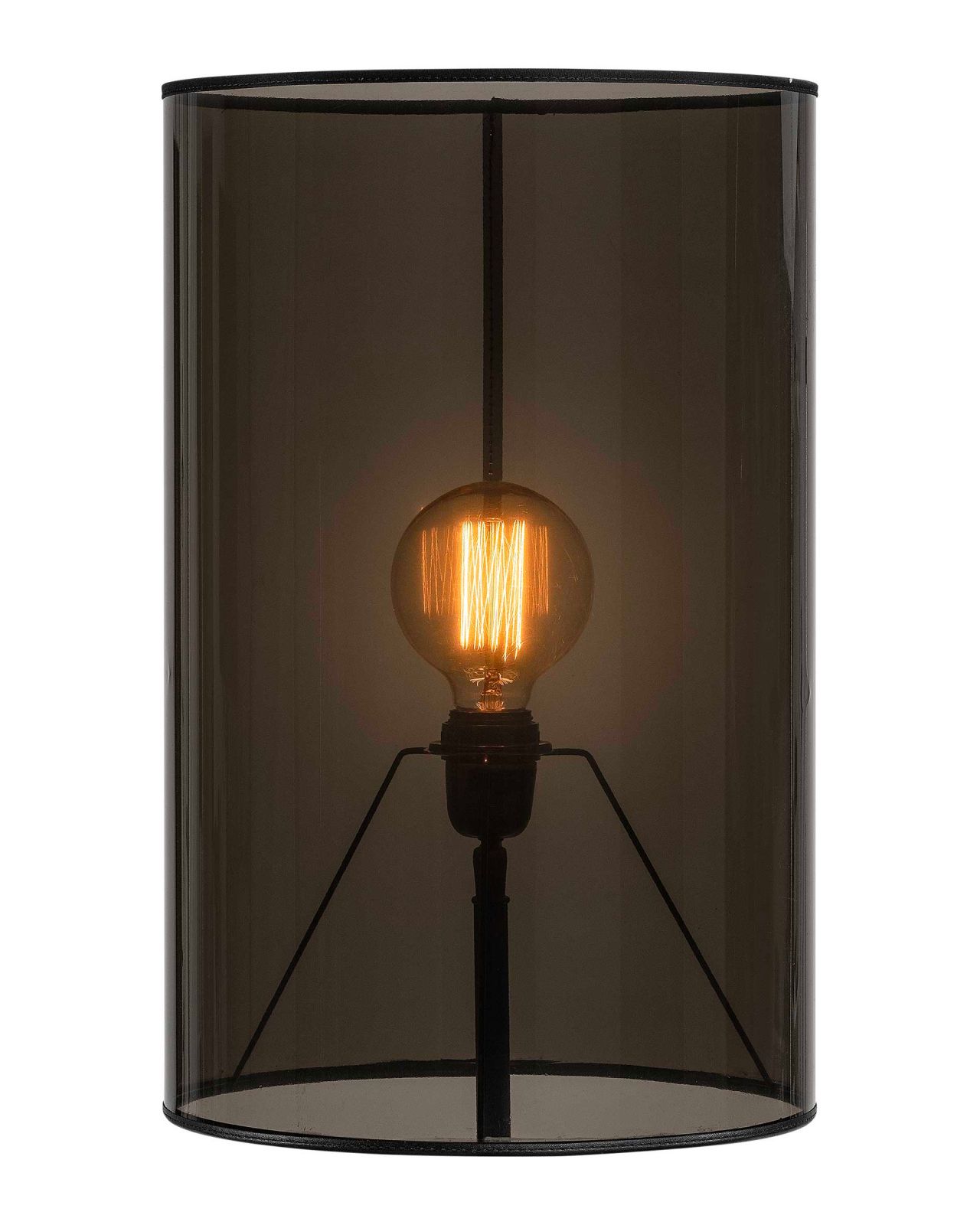 Cylinder-lampunvarjostin, smoke korkea OUTLET