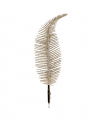 Carrington Feather Ornament Champagne 8-pack