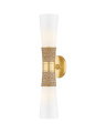 Mica vegglampe antikk messing