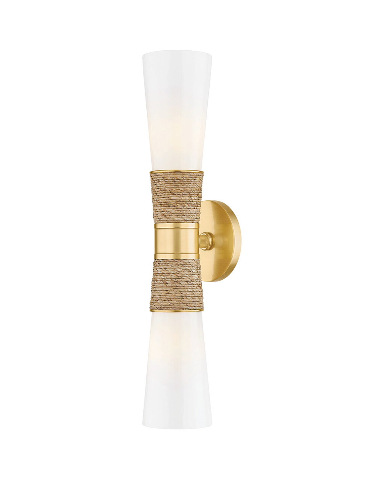 Mica vegglampe antikk messing