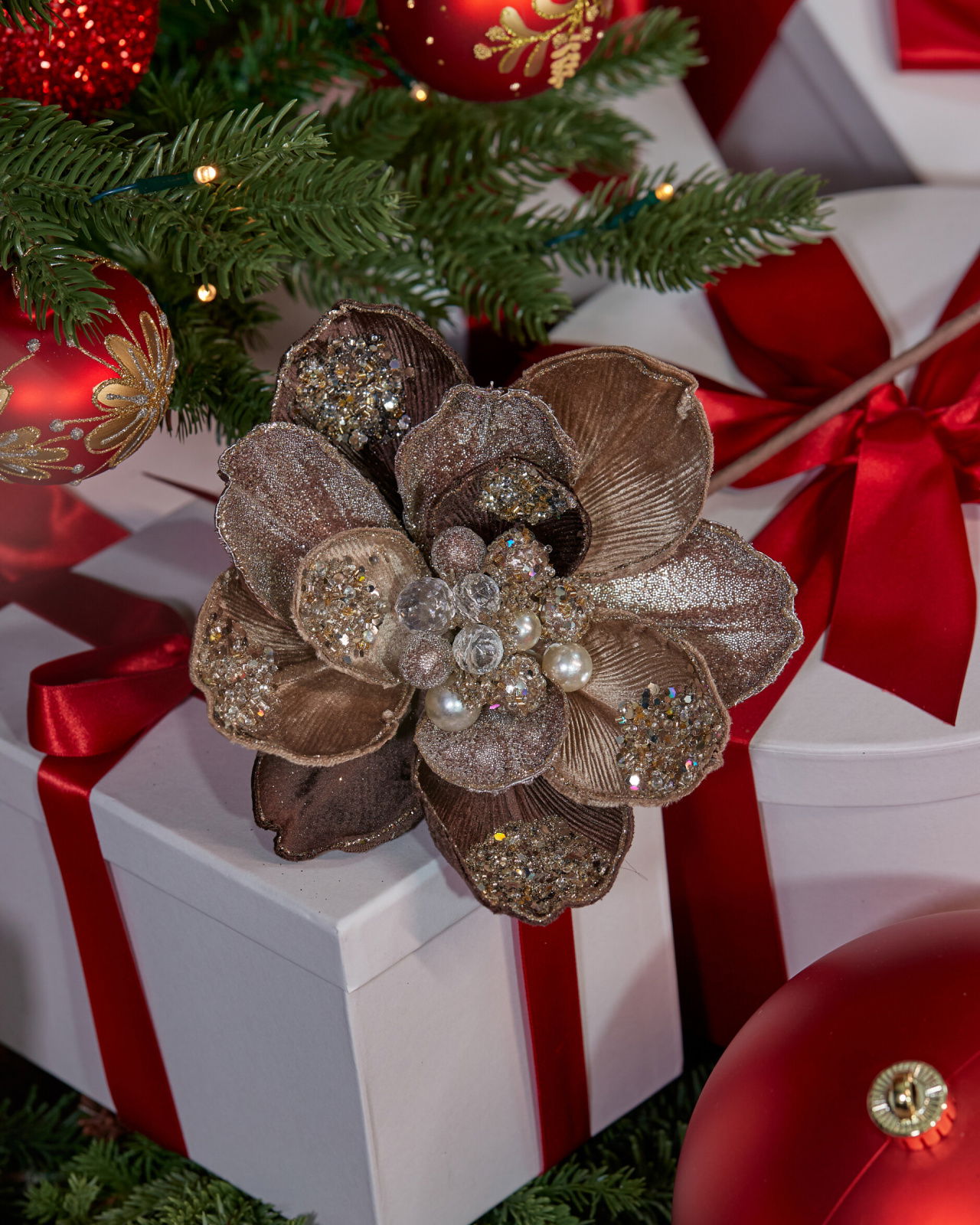 Magnolia Pearl decoratietak bruin