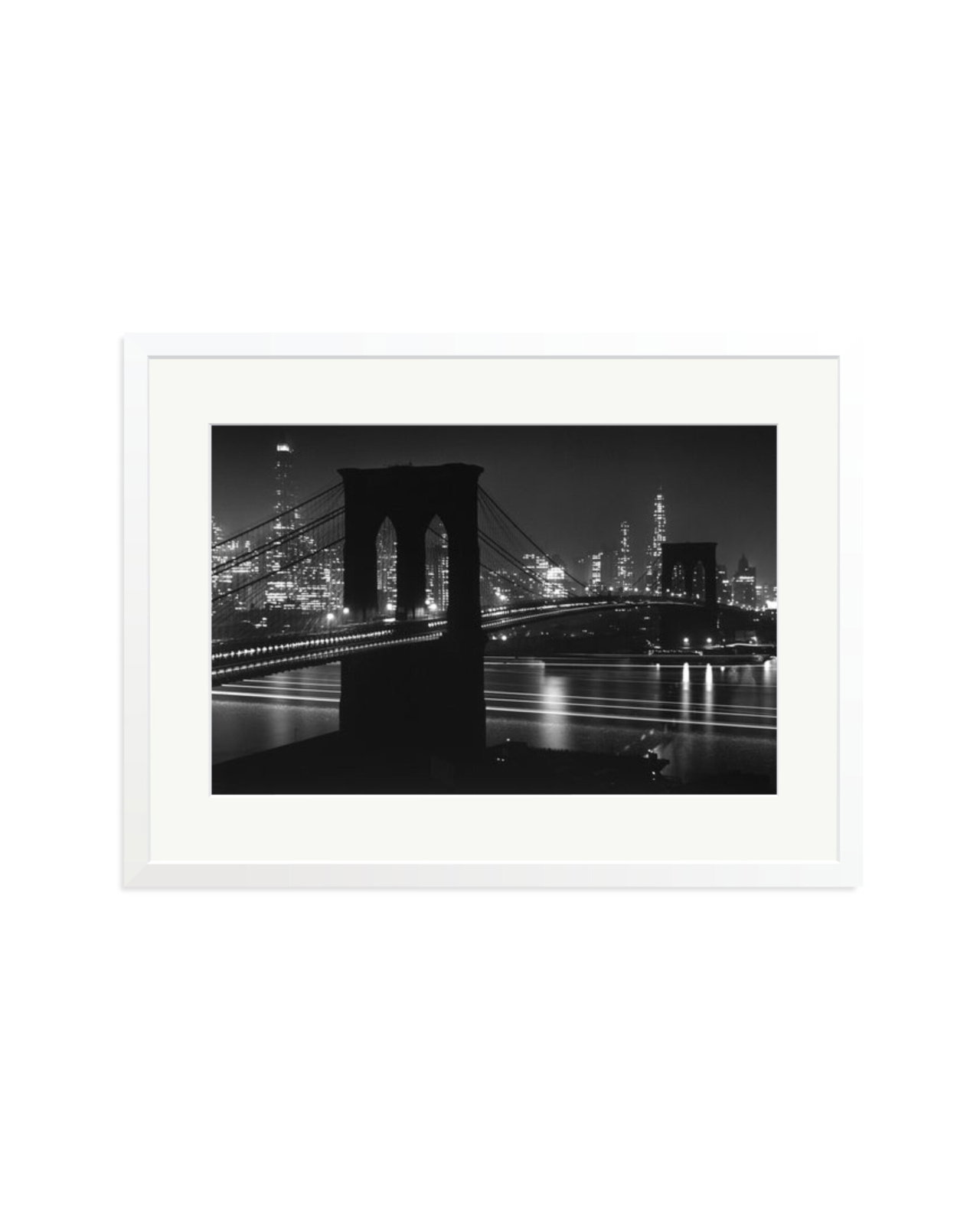 Brooklyn Bridge at Night White / XL