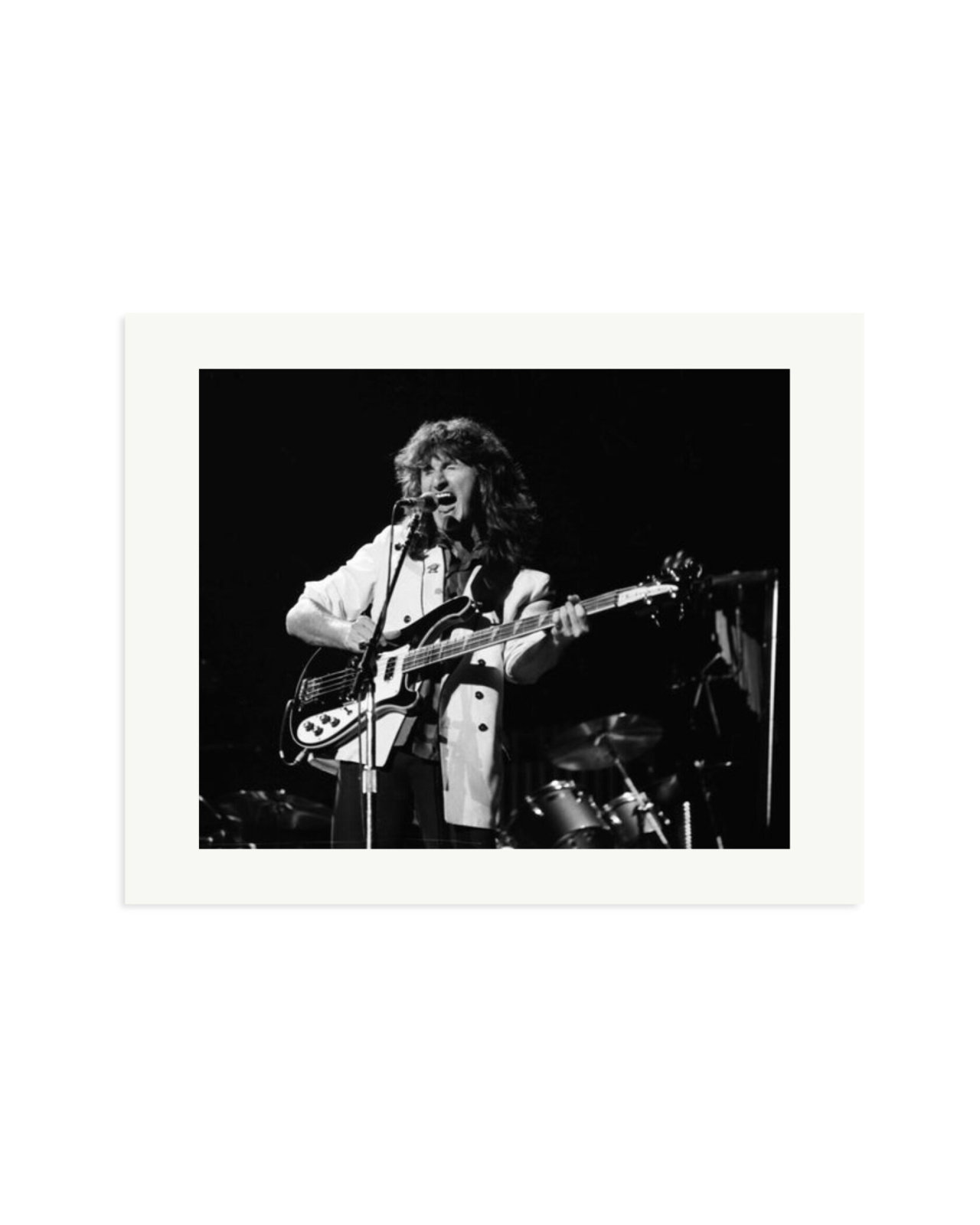 Geddy Lee of Rush 1982 Print Only / Medium