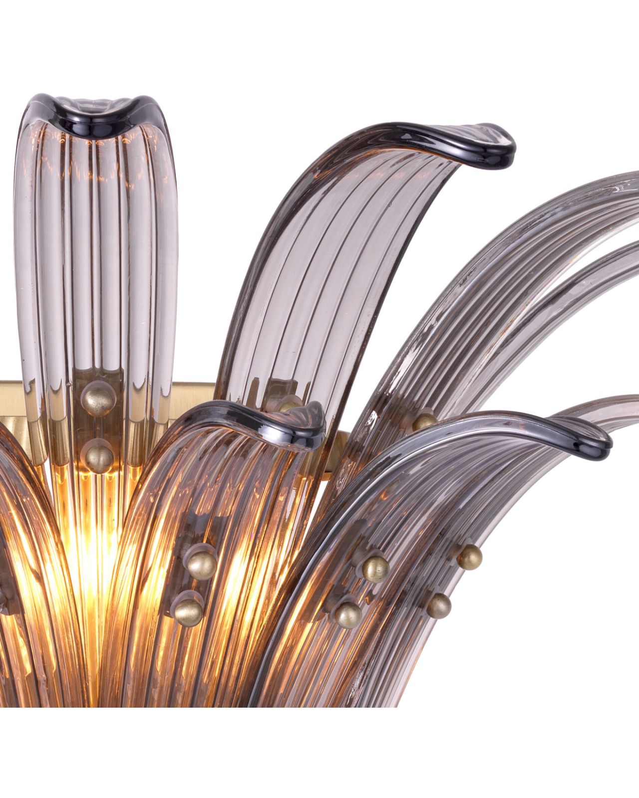 Italo vägglampa borstad mässing