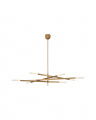 Rousseau Grande Eight Light Articulating Chandelier Antique-Burnished Brass