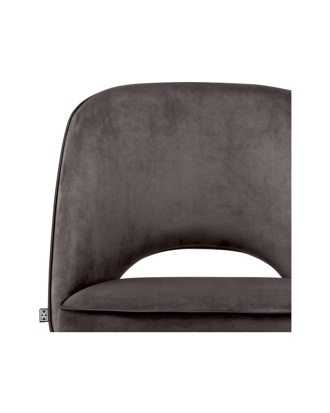 Cliff matstolar savona grey velvet 2-set