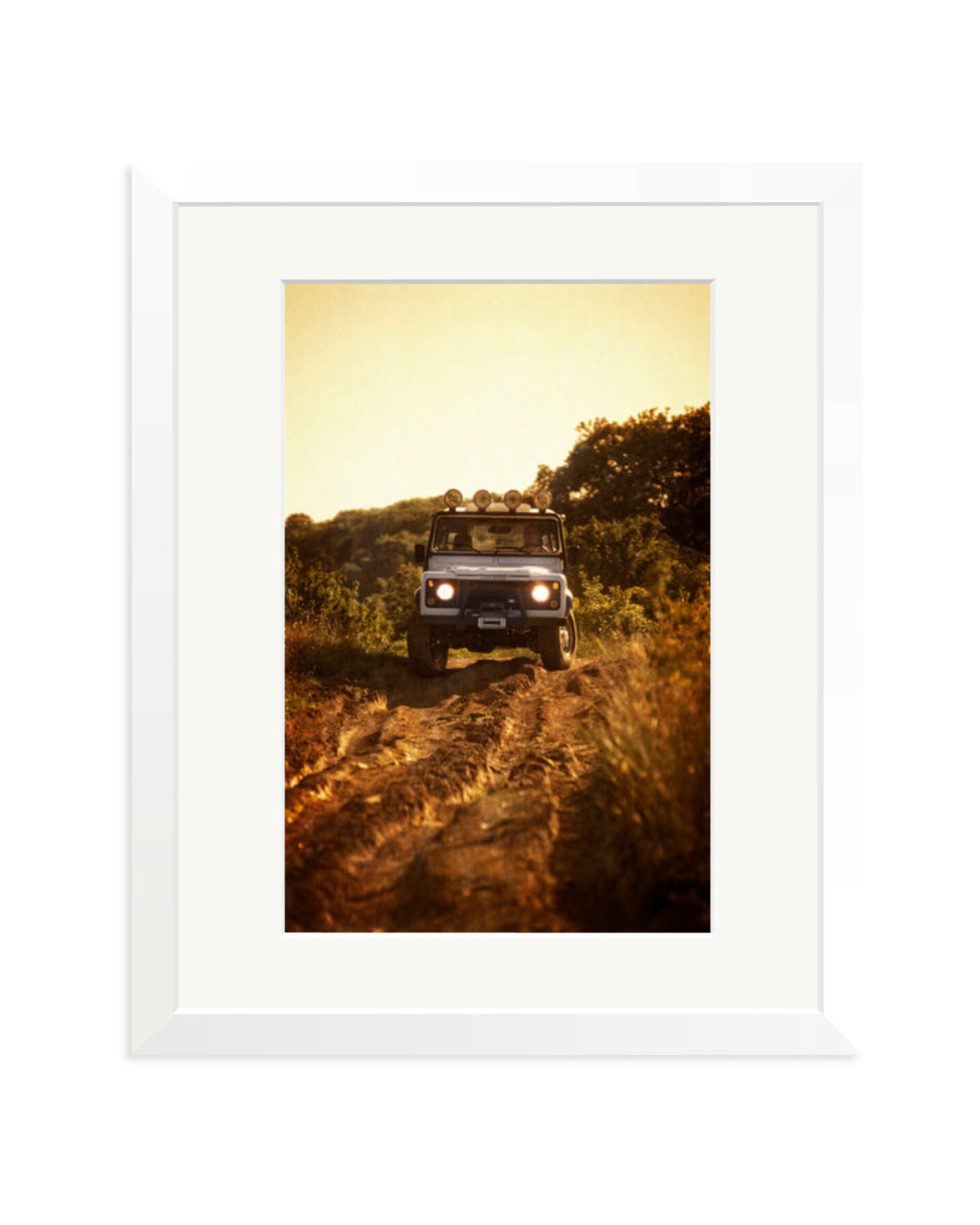 1996 Land Rover Defender White / Medium