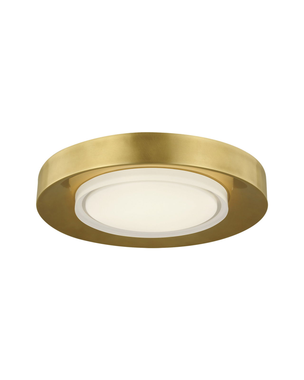 Hilo 16 Flush Mount Natural Brass