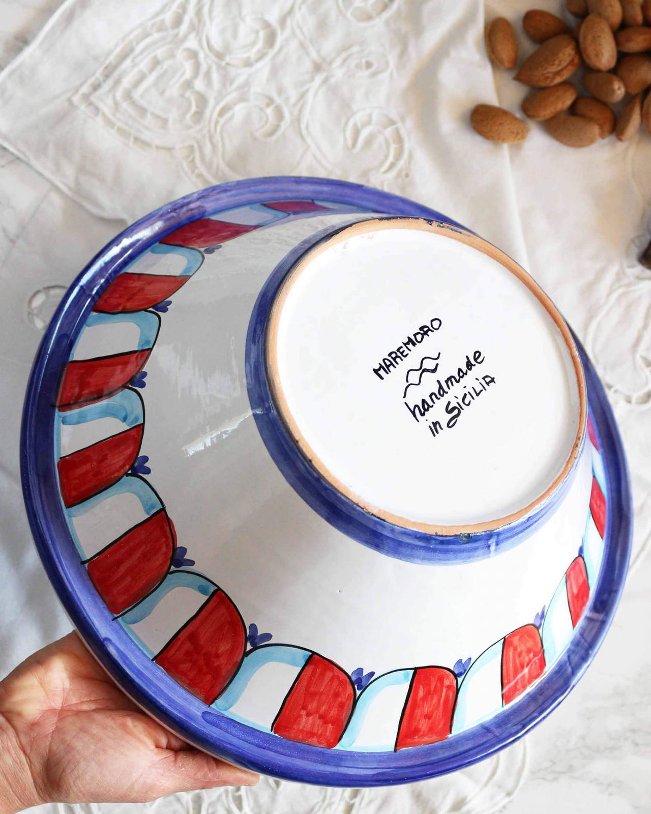 Scala Salad Bowl Red