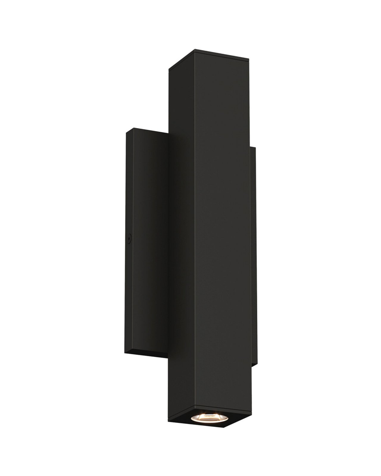 Chara 12" Square Outdoor Wall Sconce Black