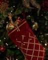 Regency Christmas Stocking Red