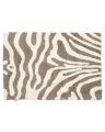 Zebra bath mat taupe/white OUTLET